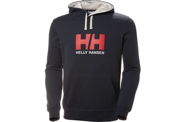 Helly Hansen Logo Hoodie, Man, Tröjor, marinblå