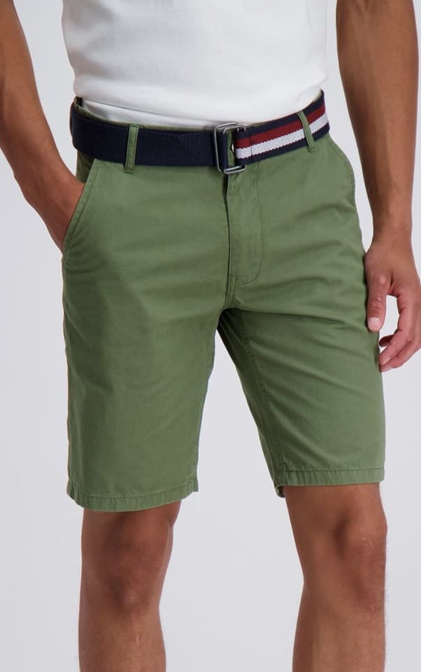 Lindbergh Blue - Chinoshorts 30-520003 med bälte