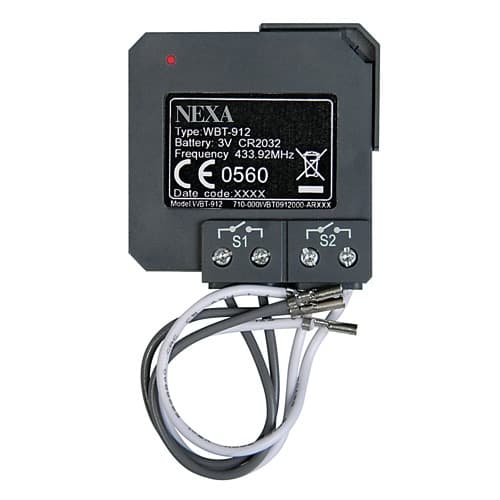 Nexa WBT-912 2-kanals infälld sänd
