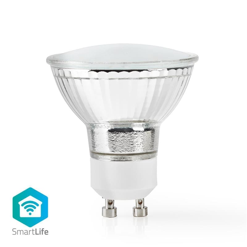 Nedis Smart LED-lampa med Wi-Fi, varmvit, GU10