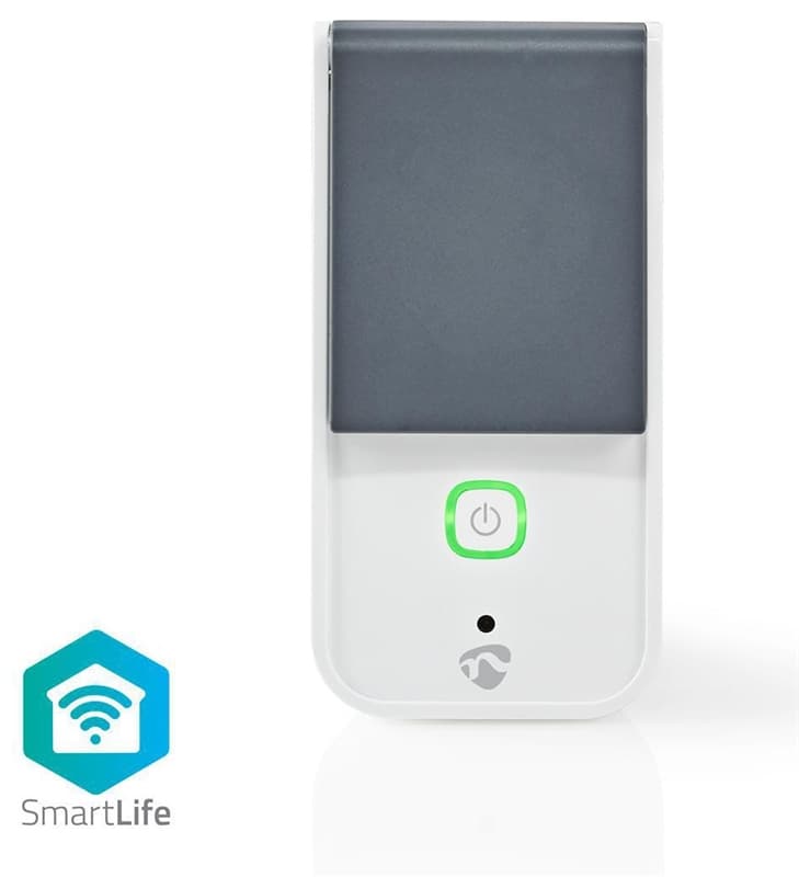 Wi-Fi smart kontakt för utomhusbruk | Stänkskyddad | IP44 | Strömmonitor | Schuk