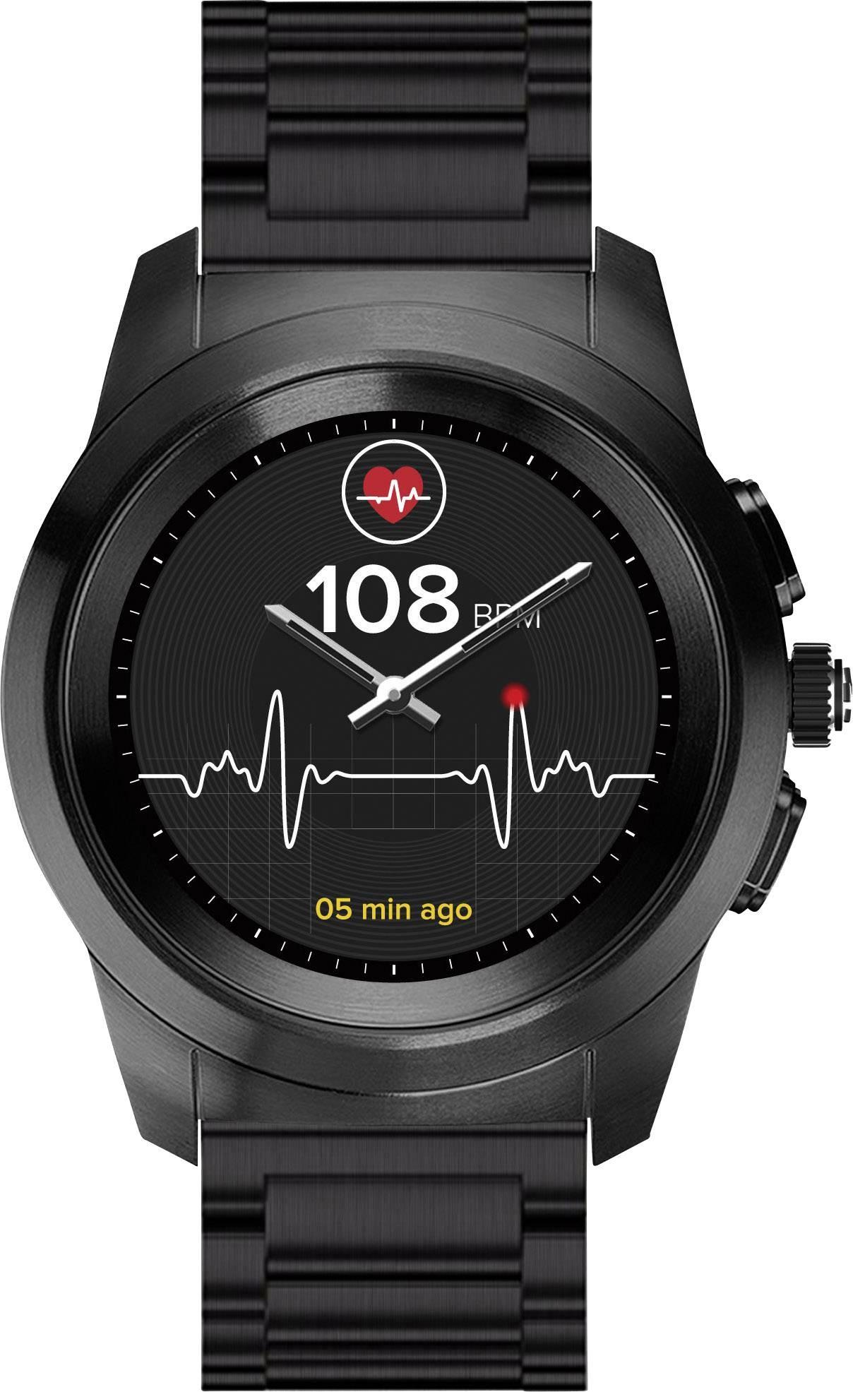 MyKronoz ZeTime 39mm Hybrid Smartwatch /w Metal link /Black