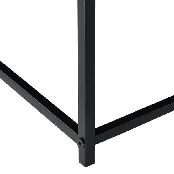 Soffbord Teltow-brickbord-36x59x59cm-metall-svart matt-reptålig [en.casa]®
