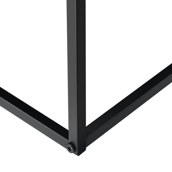 [en.casa]® Soffbord Lebus-avlastningsbord-38x85x85cm-metall-svart matt-reptålig