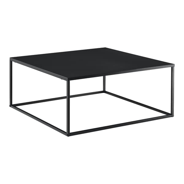 [en.casa]® Soffbord Lebus-avlastningsbord-38x85x85cm-metall-svart matt-reptålig