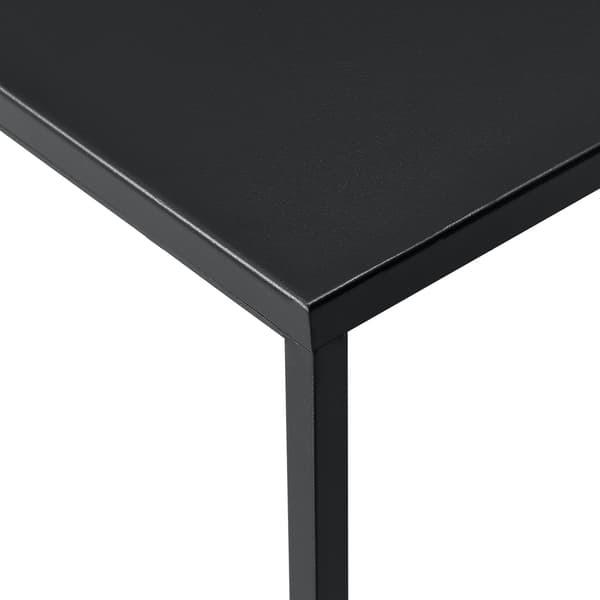 [en.casa]® Soffbord Lebus-avlastningsbord-38x85x85cm-metall-svart matt-reptålig
