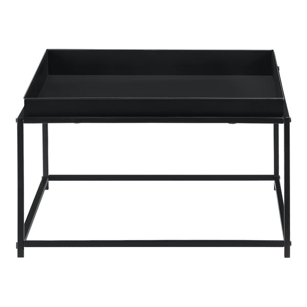 Soffbord Teltow-brickbord-36x59x59cm-metall-svart matt-reptålig [en.casa]®