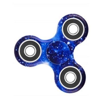 Fidget Hand Spinner, Space, Blå