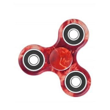 Fidget Hand Spinner, Lava, Röd