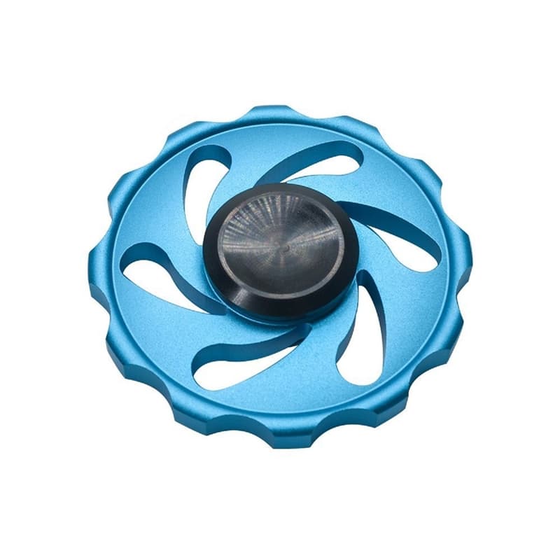 Fidget Spinner i metall, Circular, Blå