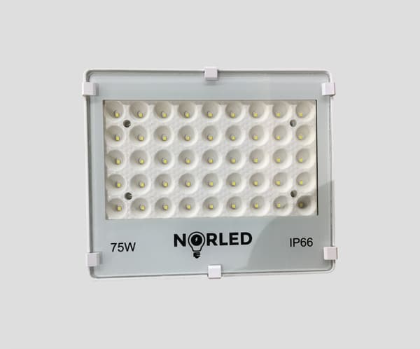 10 stk kraftig LED Lyskaster 75W. Fra Norled!