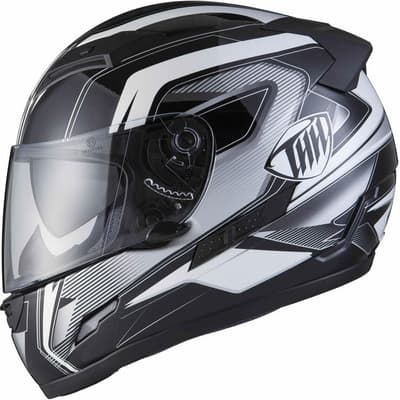 THH TS-80 #6 BlackSilver 13794-2104 mc Hjälm