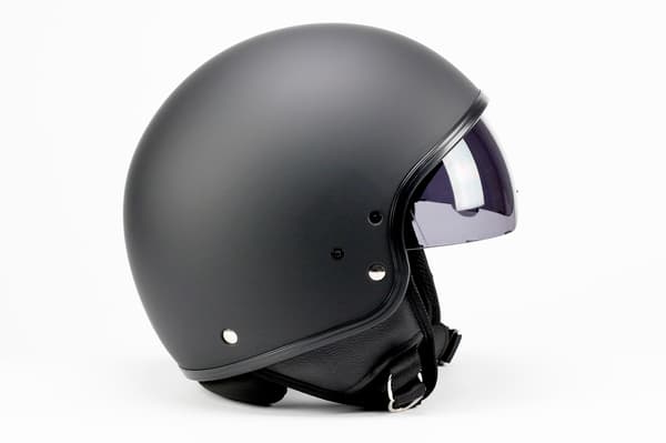 BNO JET 8 RETRO MATTBLACK SOLVISIR JET MC HJÄLM