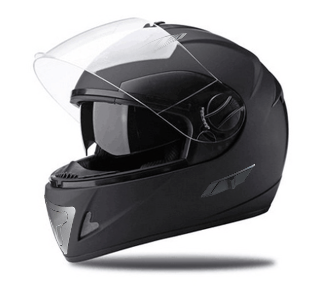 H520 MATT BLACK SOLVISIR INTEGRAL MC hjelm