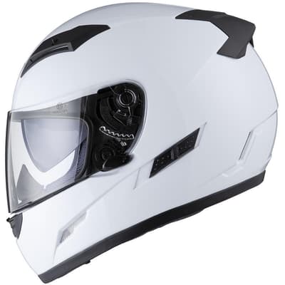 THH TS-80 White Gloss Solvisir 11777 Vit Blank Mc Hjälm