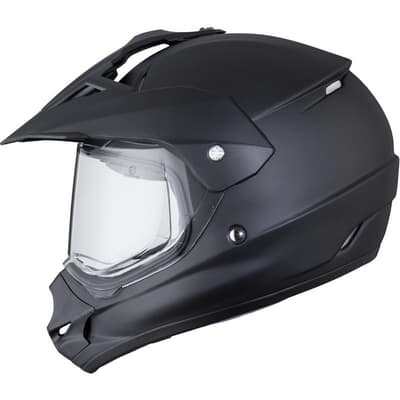 THH TX-13 Plain Dual Sport Matt black 112363003 crossHjälm
