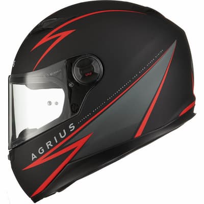 AGRIUS RAGE FUSE MATT RED 51012 MC Hjälm