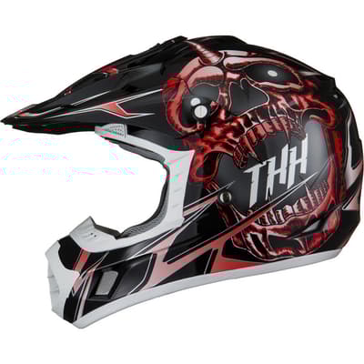 THH TX-12 #21 Demon Red 13983 cross Hjälm