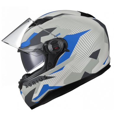 AGRIUS Rage Tracker SV Sunvisor Matt Blue mc HJÄLM