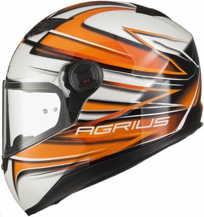 AGRIUS RAGE CHARGER ORANGE 510111903 INTEGRAL MC Hjälm