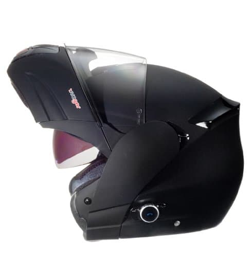 BLUETOOTH MATT BLACK RS980 MC HJELM