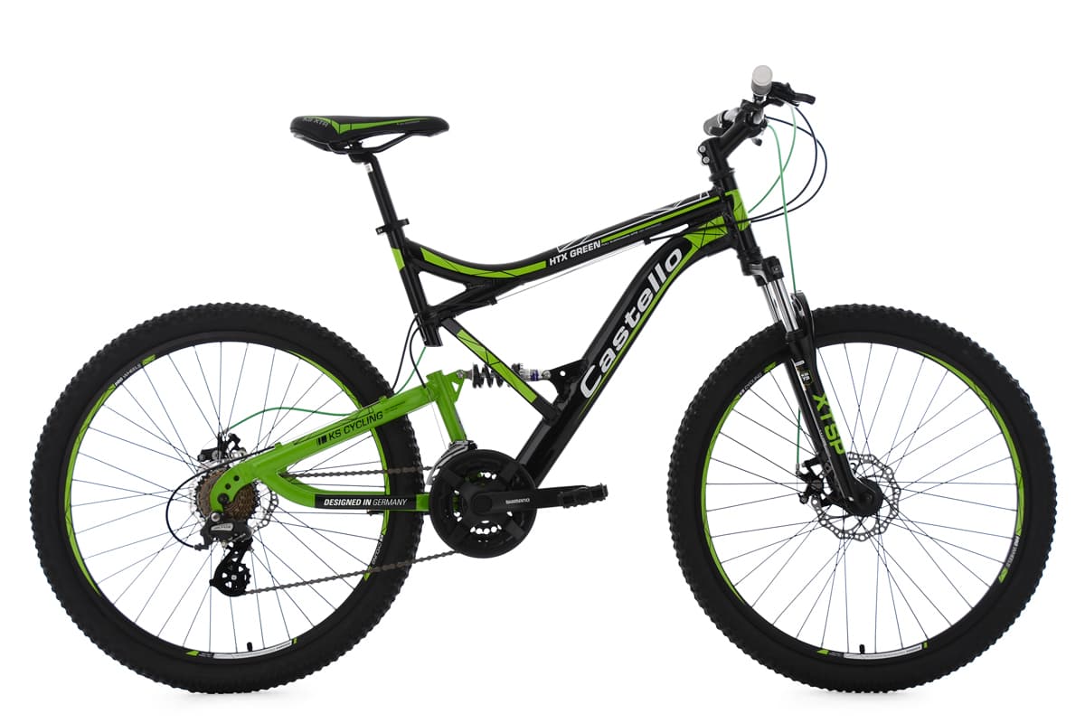 Mountainbike Fully 26" Castello HTX black-green KS Cycling