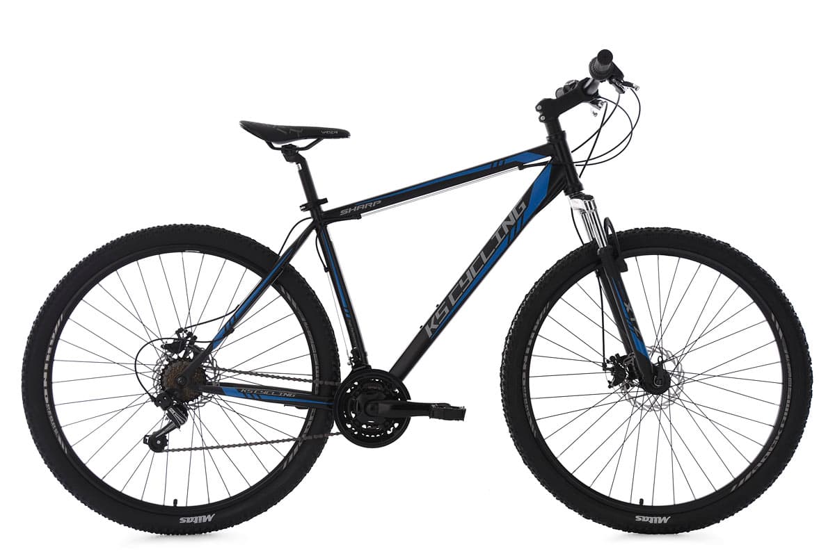 Hardtail Mountain Bike 29" Sharp Black-Blue 21 Gear Frame 51 cm KS Cycling
