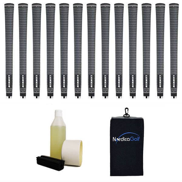 Lamkin Crossline Standard Greppkit - 13 grepp, klämma, vätska, tejp, handduk