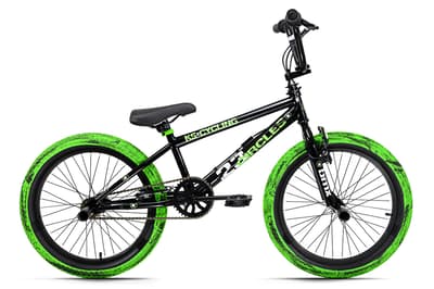 20" Freestyle BMX Bike "CIRCLES" Black-Green KS Cycling