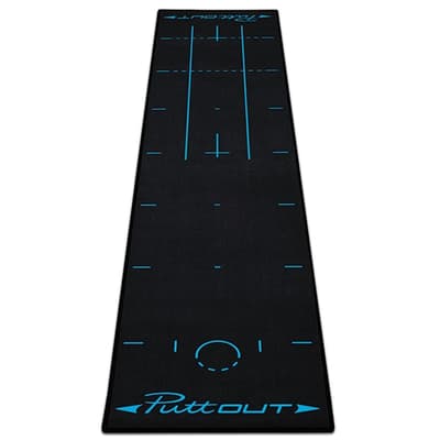 PuttOUT Putting Golf Mat-Black