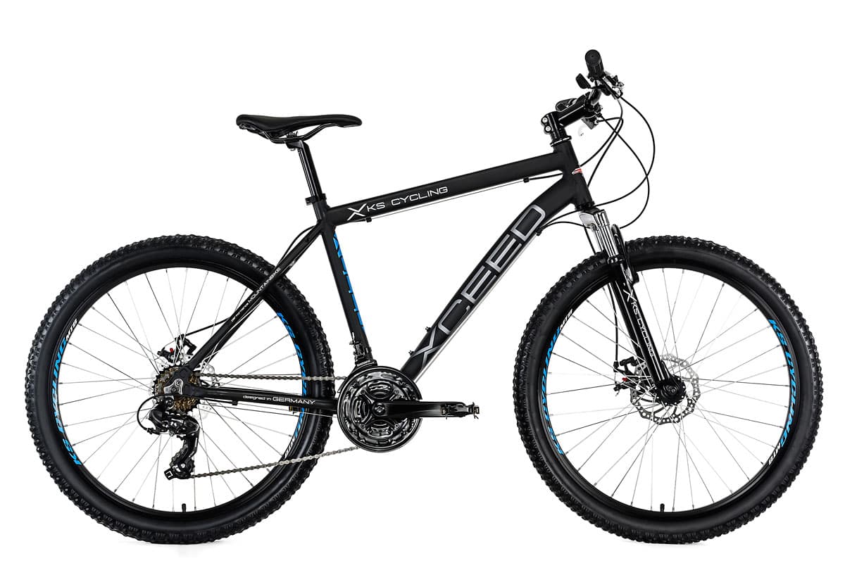26" MTB Aluminium Hardtail Mountain Bike "XCEED" Black 21 Speed KS Cycling