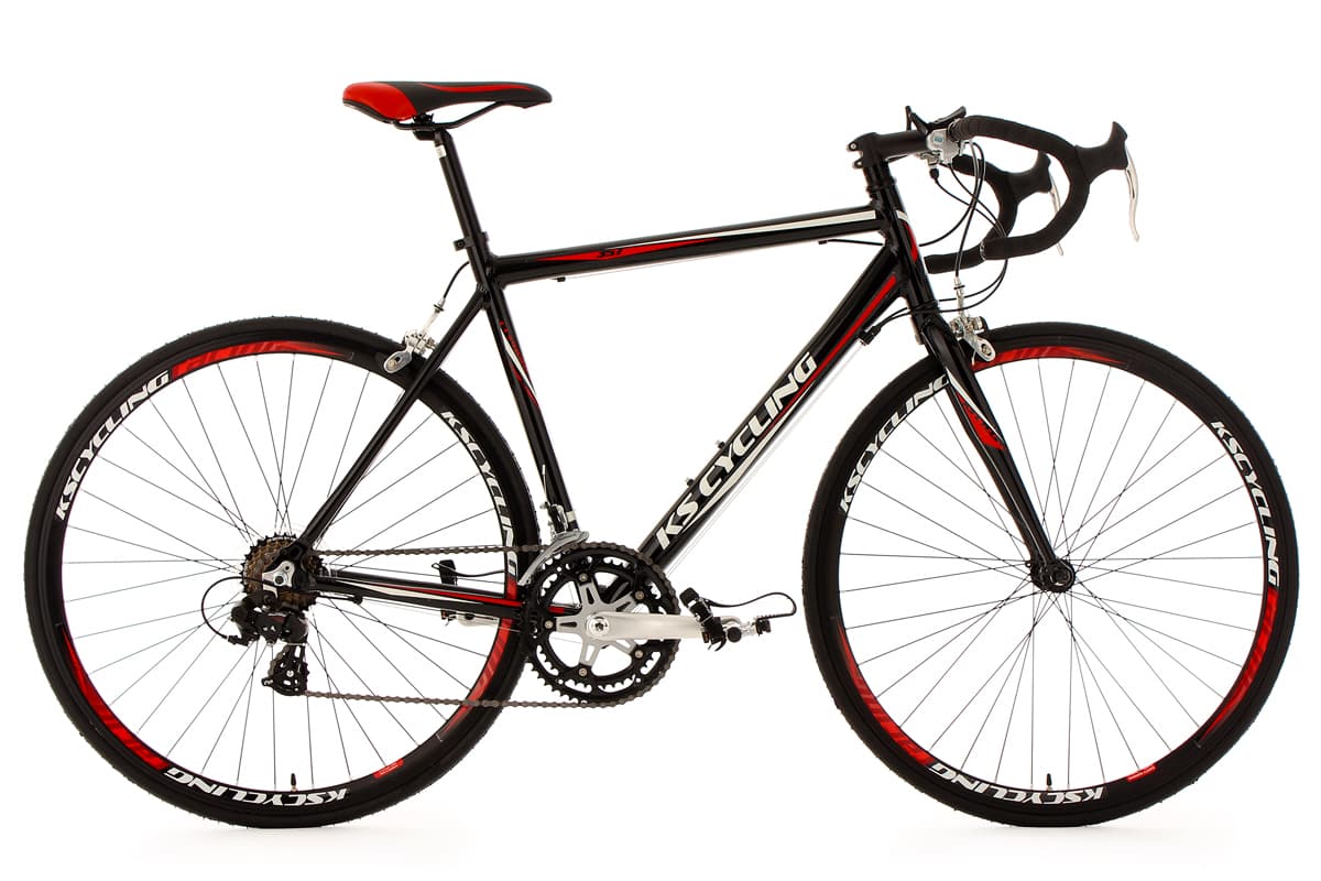 Road Racing Bike Euphoria Black 53 cm KS Cycling