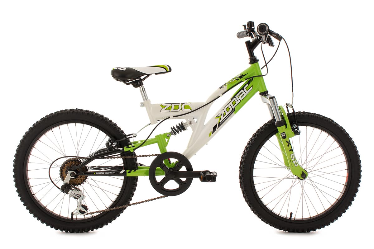 Children's MTB 20" Fully Zodiac Green-White KS Cycling