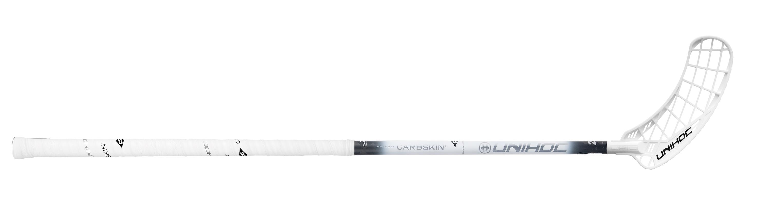 Unihoc Epic Carbskin White Feather Light 29 (Left, 96 cm)