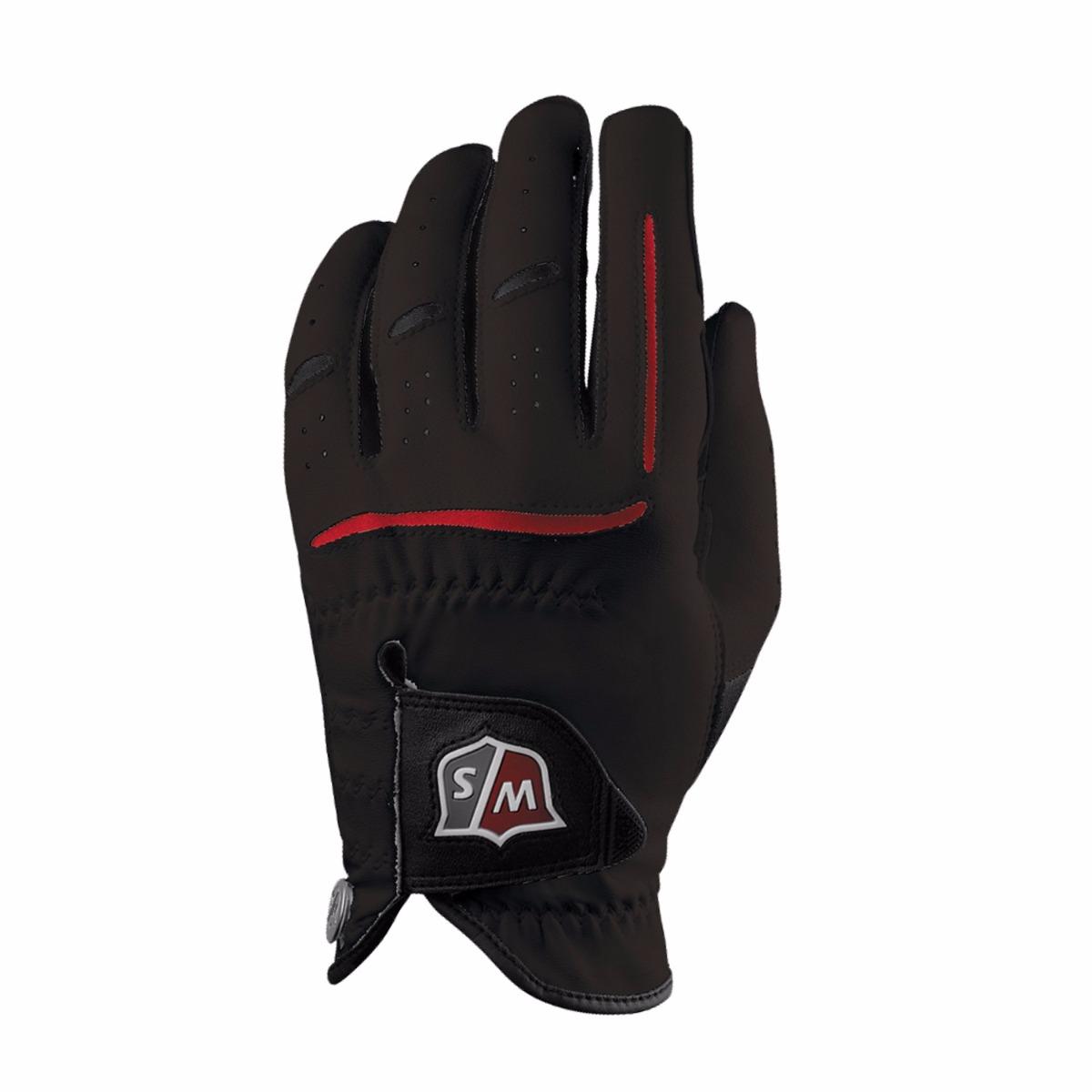 Wilson Staff Grip Plus Black Men Medium Left Hand Golf Glove