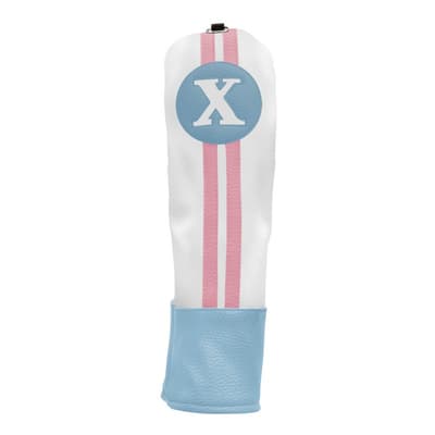 Sahara Retro Fairway Wood Headcover #3 Blue/White/Pink