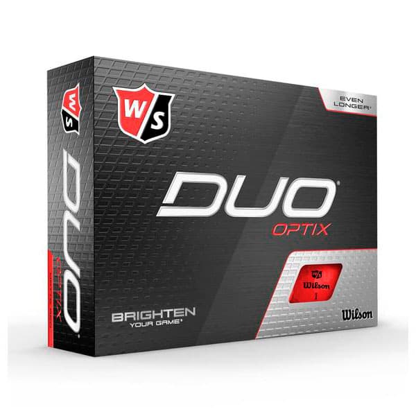 Wilson Staff DUO Optix Golf Balls 12 Pack Red
