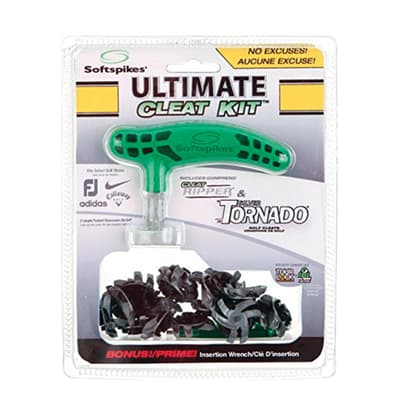 Soft Spikes Ultimate Cleat Kit Silver Tornado Golf Spikes