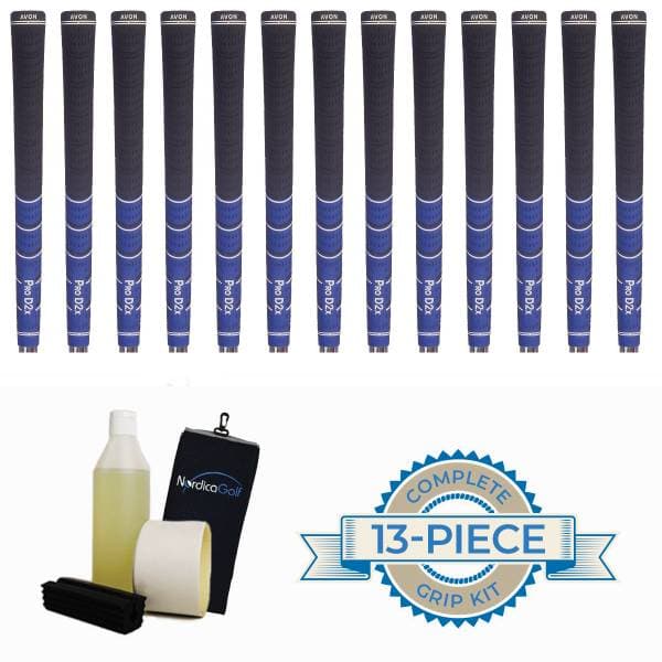Avon Pro D2x Jumbo Blue/Black 0.580" 13 grip, klemme, væske, griptape, håndklæde
