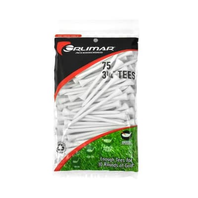 Orlimar Golf Tees 75 Pack (White) 3 1/4"