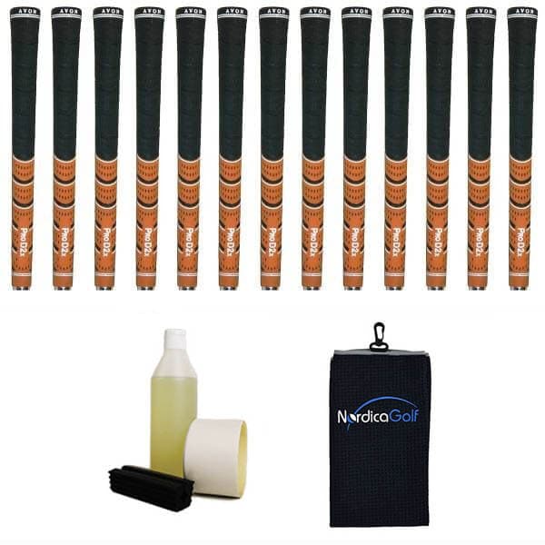Avon Pro D2x Orange/Black 0.580" 13 grip, klemme, væske, griptape, håndklæde