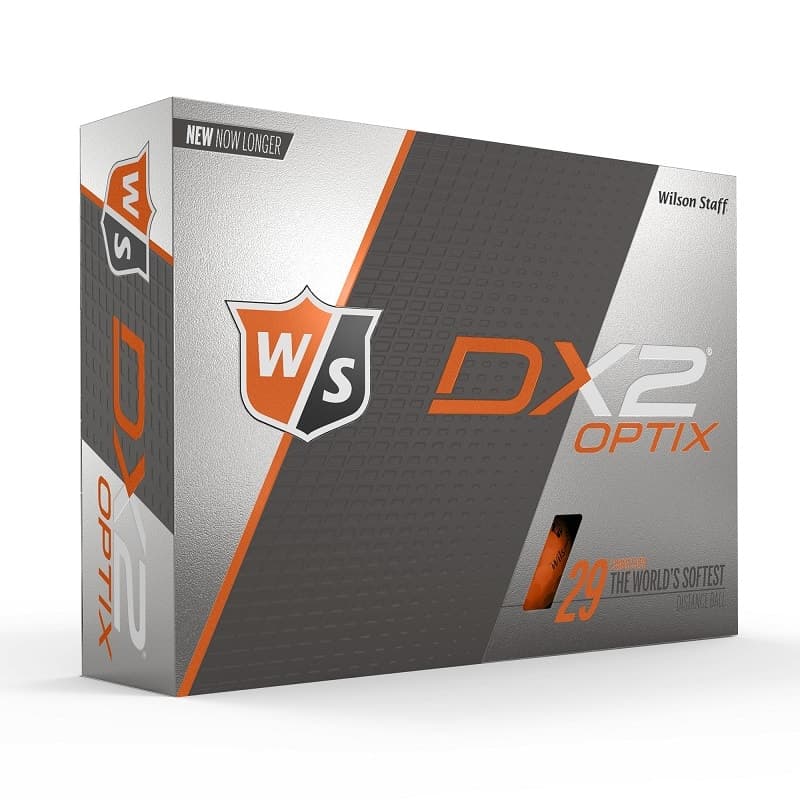 Wilson Staff Dx2 Soft Optix New Orange Golf Balls-12 Pack