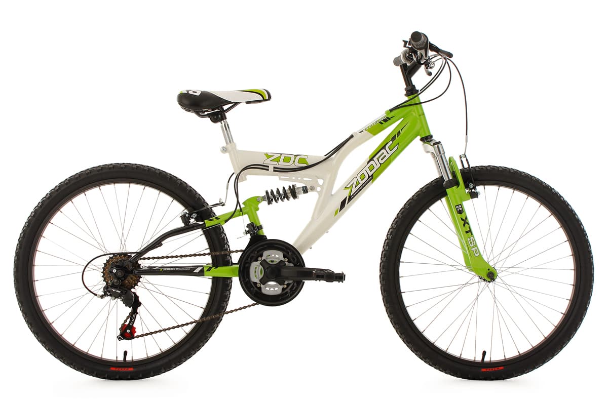 Children's MTB 24" Fully Zodiac Green-White KS Cycling
