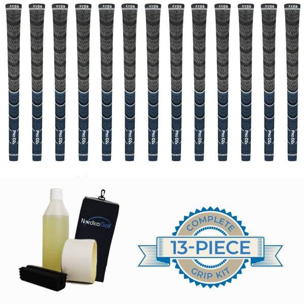 Avon Pro D2x Blue/Black Cord 0.580" 13 grip, klemme, væske, griptape, håndklæde