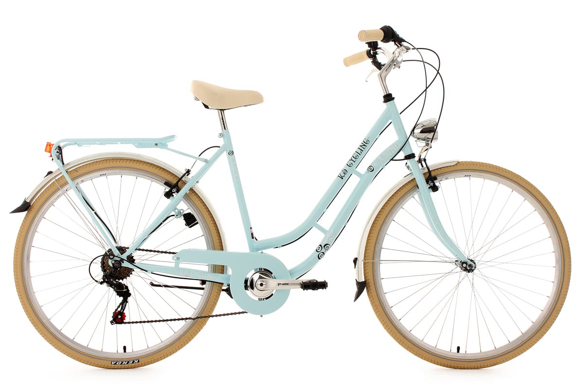 Ladies' City Bike 28" Casino Blue 6 Gear KS Cycling