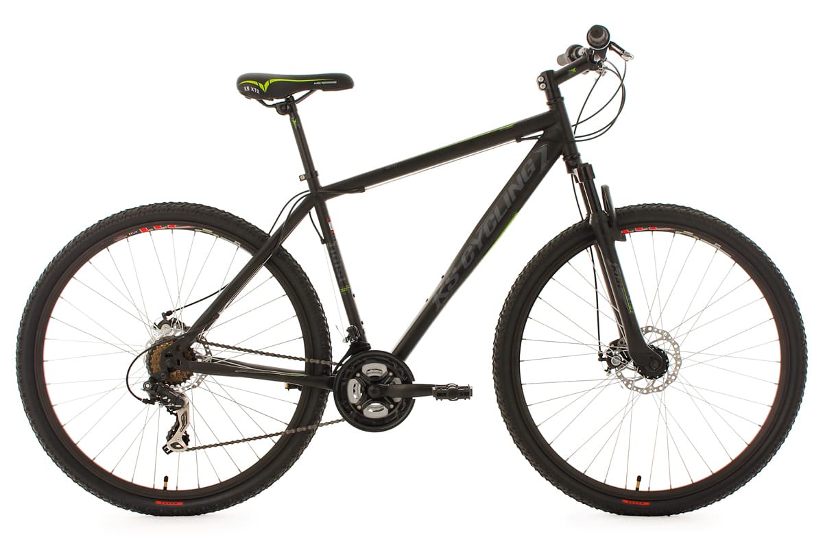 Hardtail Mountain Bike 29" Heist Black 21 Gear KS Cycling