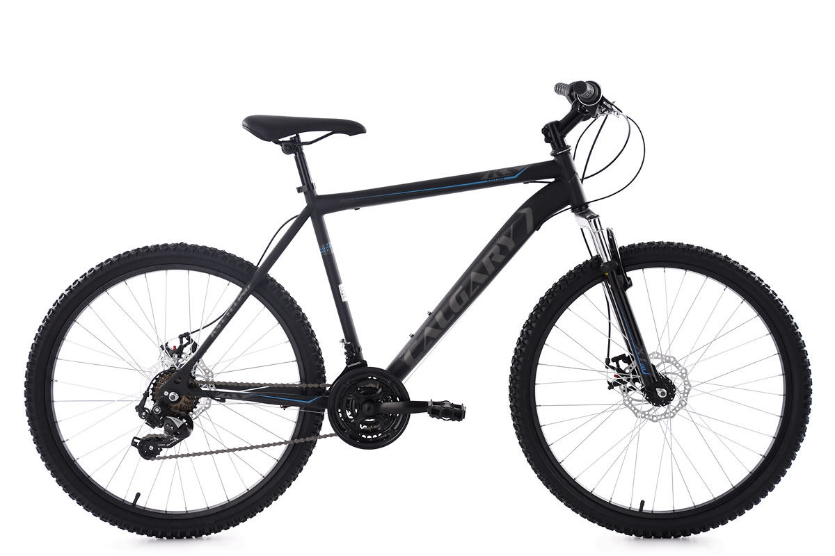 26" Mountain Bike Hardtail "Calgary" Black 21 Speed New M249M Sport