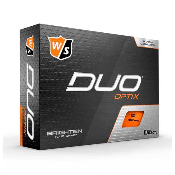 Wilson Staff DUO Optix Golf Balls 12 Pack Orange