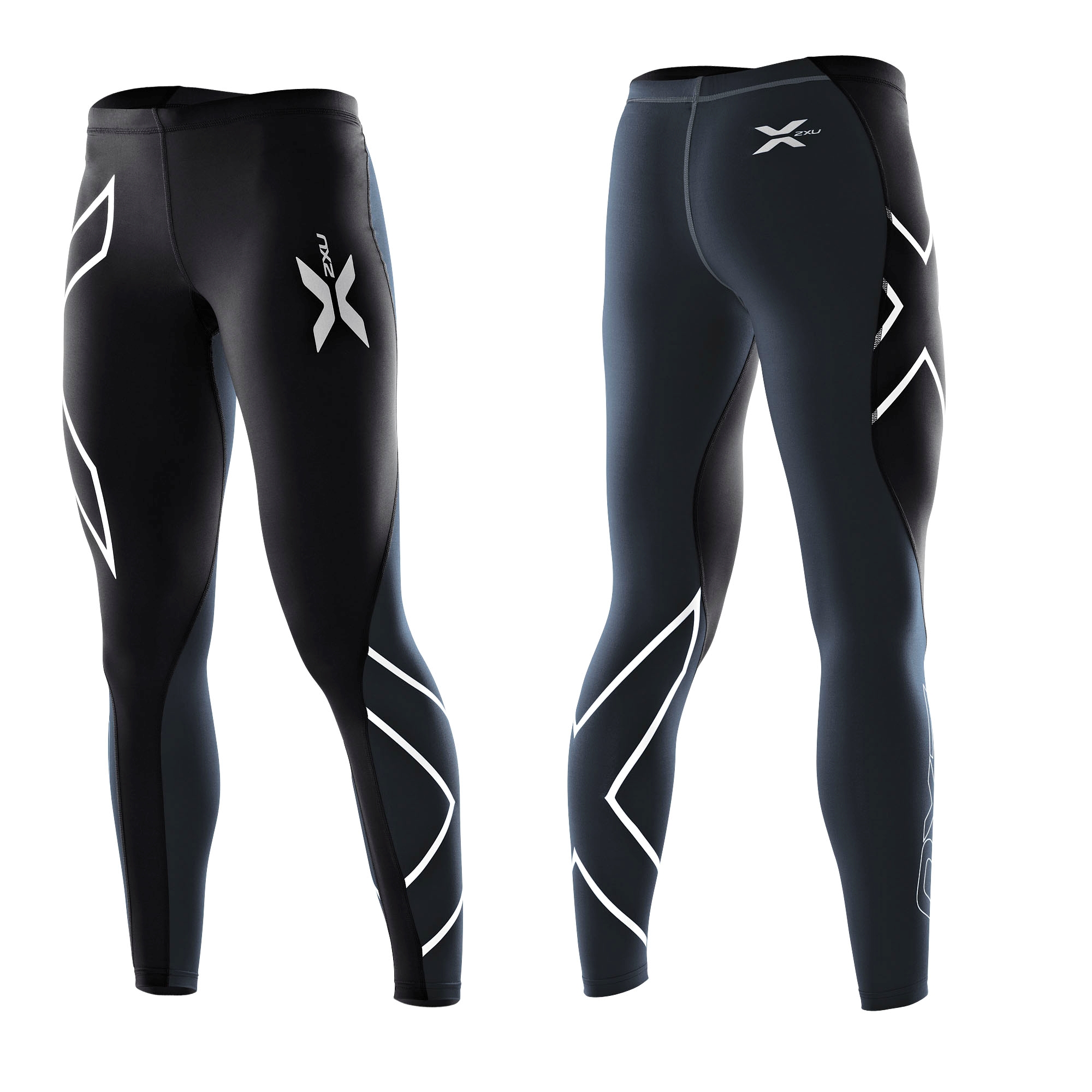 2XU Elite Compression Tights, Woman, Black/Steel Kläder