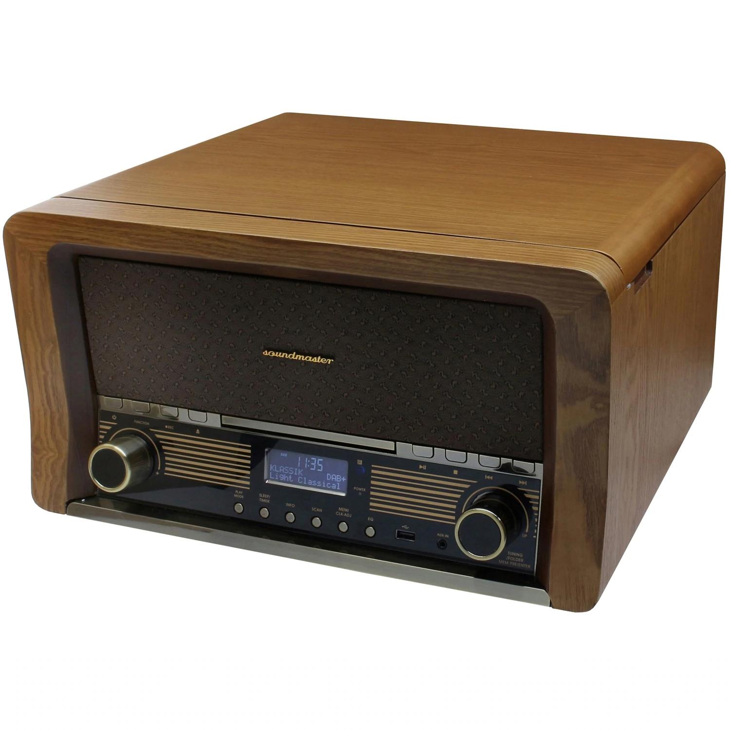 Retro skivspelare TT/BT/CD/USB